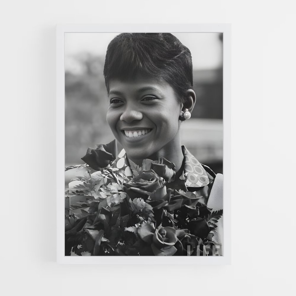 Poster Sourire Épanoui – affiche Athlétisme (vue 3)